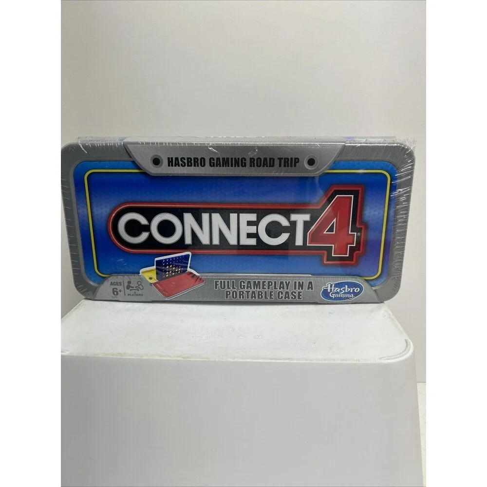 Hasbro Gaming Road Trip Connect 4 Portable Board‎ Game Plastic Carrying Case NEW